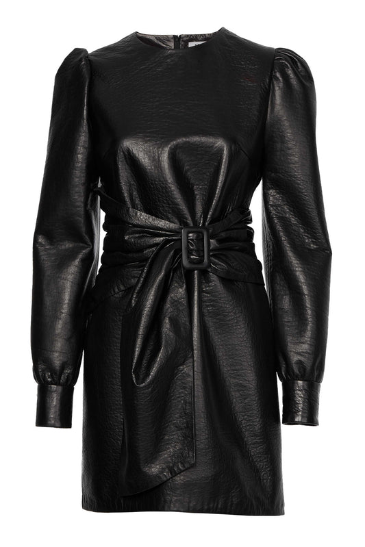 Nikita Leather Dress | Black