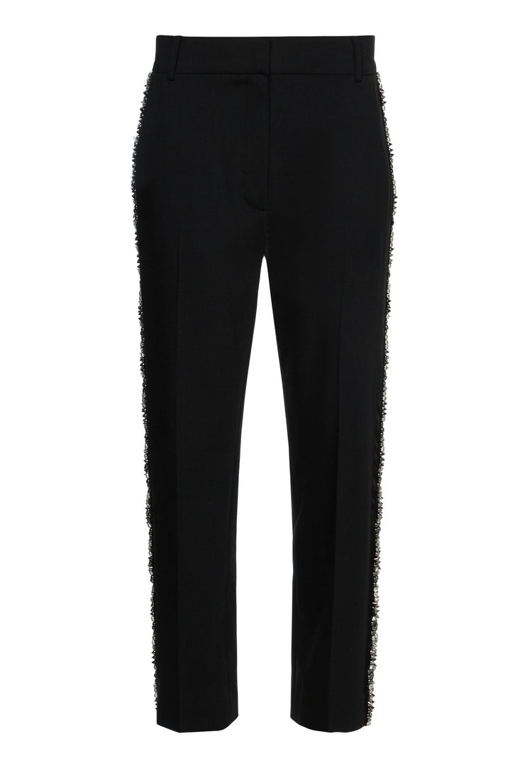 Bao Piping Chain Smoking Pants | Black