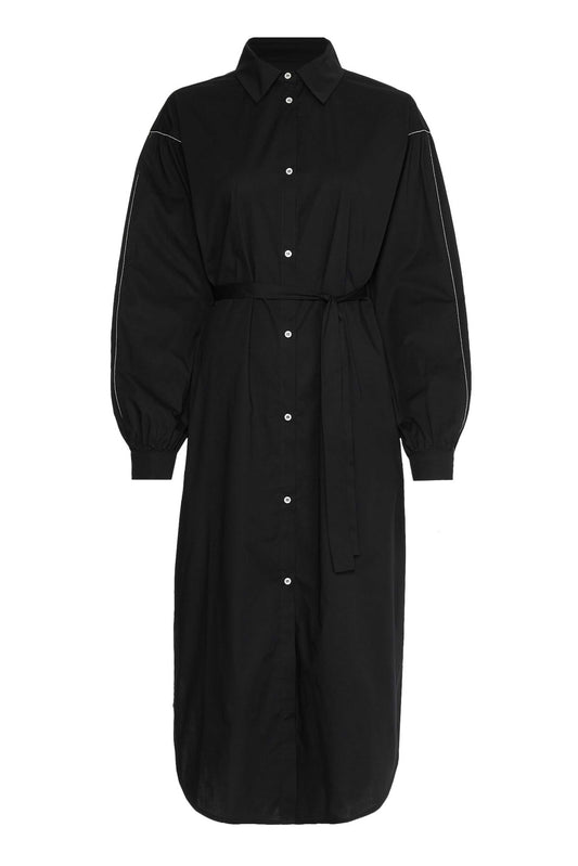 Donao Cotton Poplin Dress | Black